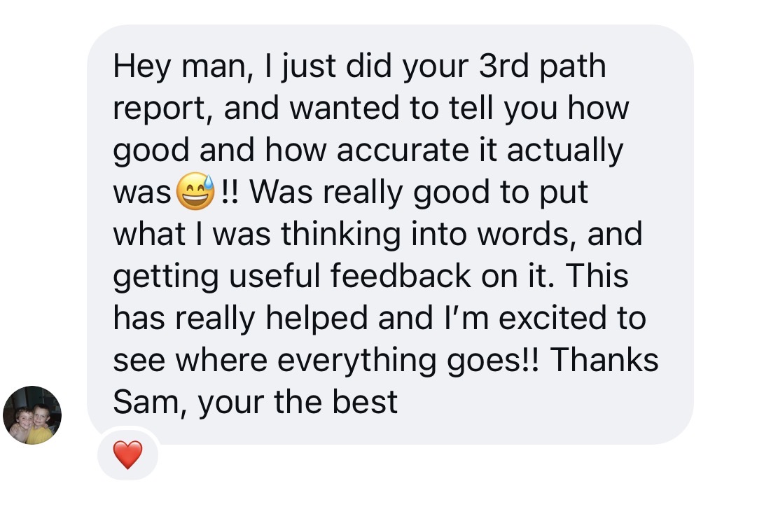 The 3rd Path testimonial 1